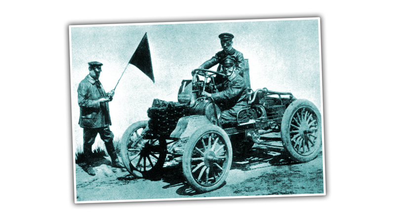 Illustration for article titled Someone Help Me Figure Out What The Hell Is Going On With This 118-Year-Old Czech Racecar
